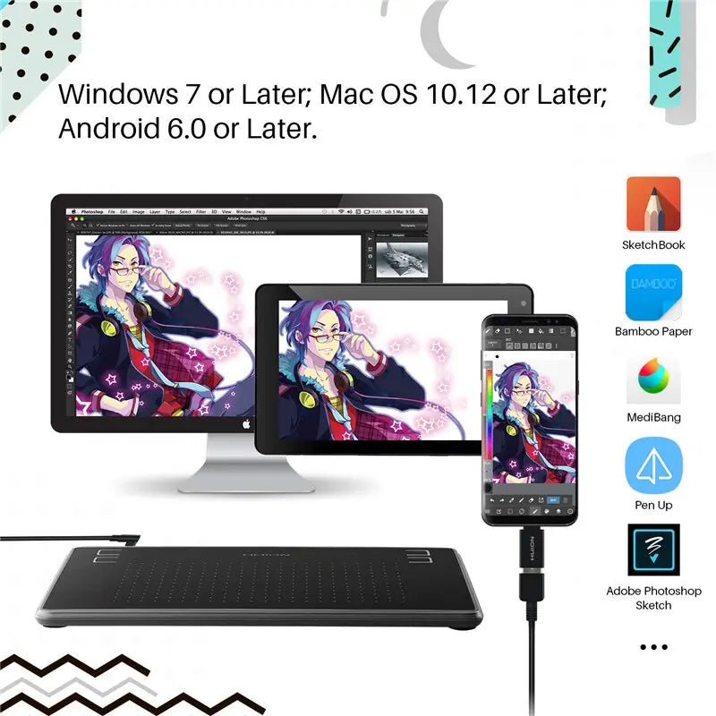 Digital Tablets Micro USB Signature Tablet Android Mac Windows Synthemetric
