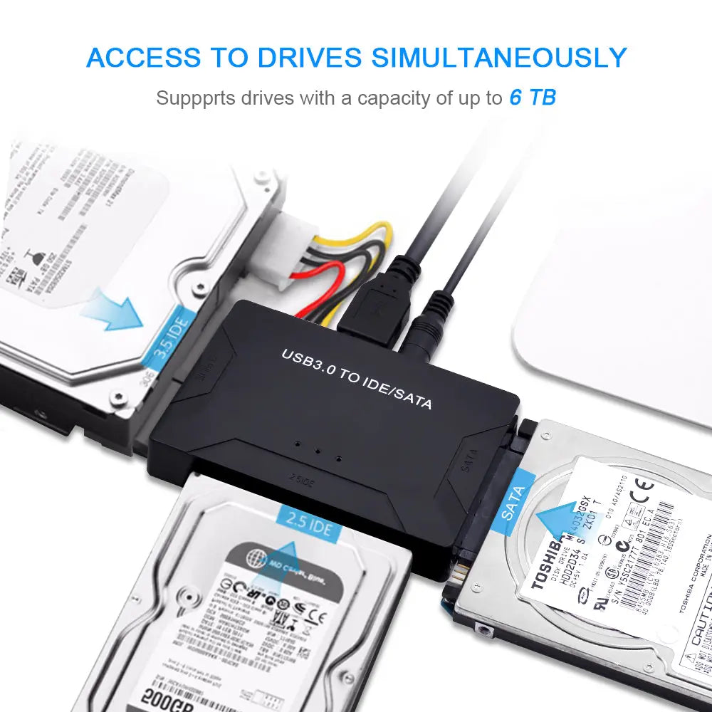  Adapter All in One USB 2.0 Sata 3 Cable for 2.5 3.5 Hard Disk Drive HDD SSD USB Converter IDE SATA
