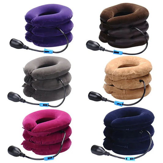 Inflatable Neck Cervical Traction Apparatus Household Correct Neck Collar Physiotherapy Massage Stretch Cervical Spondylosis