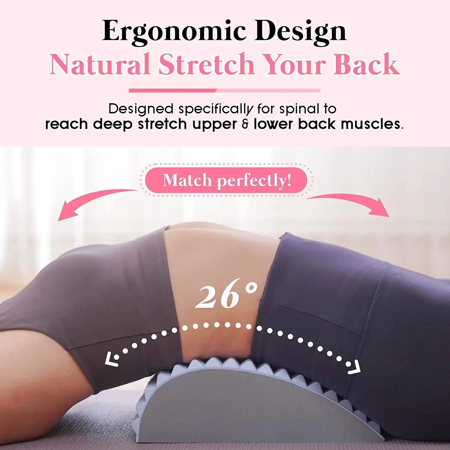 Lower Back Pain Relief Treatment Stretcher Back Stretcher Pillow Chronic Lumbar Support Herniated Disc Posture Corrector Pillow