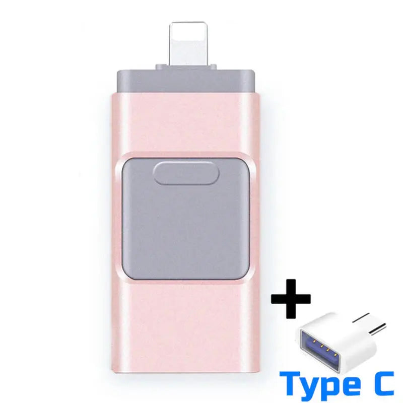 Usb Flash Drives for Iphone 14 13 12 Pendrive 64GB OTG Type C USB 3.0 Flash Drive 32G Memory Stick for Phone, Macbook, Tablet