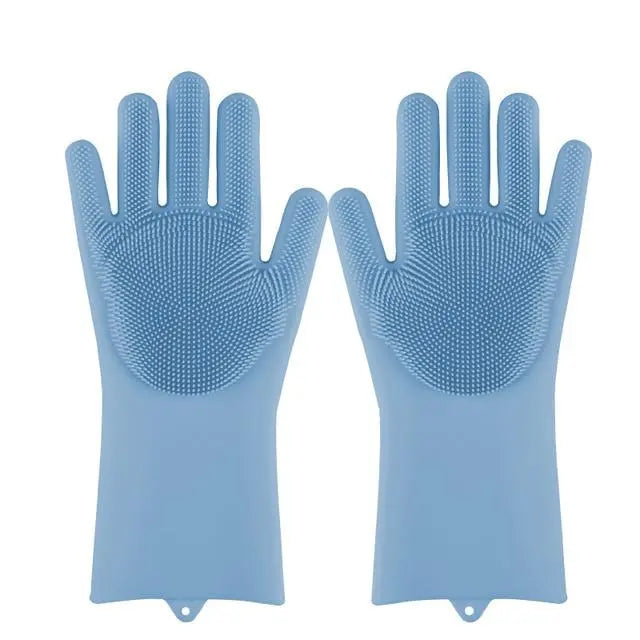 Gants de vaisselle magique en silicone synthemetric