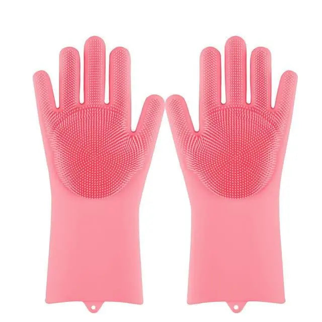 Gants de vaisselle magique en silicone synthemetric